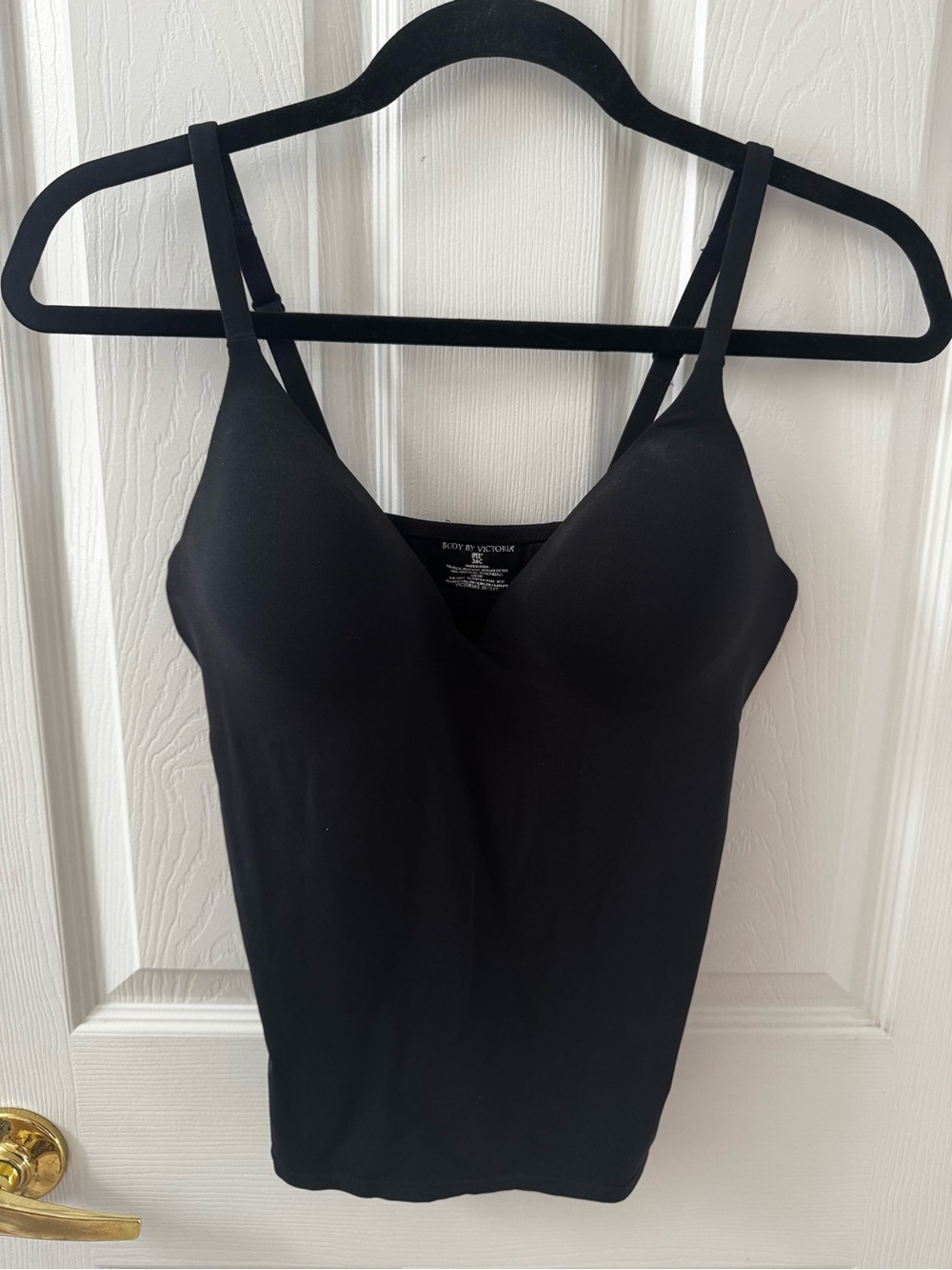 Victoria's Secret Black Seamless V-Neck Camisole Shapewear